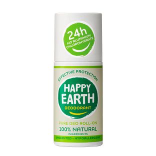 Happy Earth 100% Natural Deo Roll-On Unscented 75ML