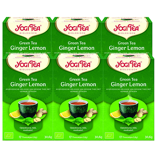 Yogi Tea Green Tea Ginger Lemon Voordeelverpakking 6x17ST