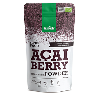 Purasana Vegan Açai Berry Poeder 100GR Purasana Vegan Açai Berry Poeder 100GR
