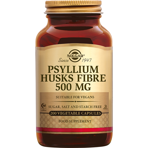 Solgar Psyllium Husks Fibre (Vlozaad vezels) 500 mg Capsules 200VCP