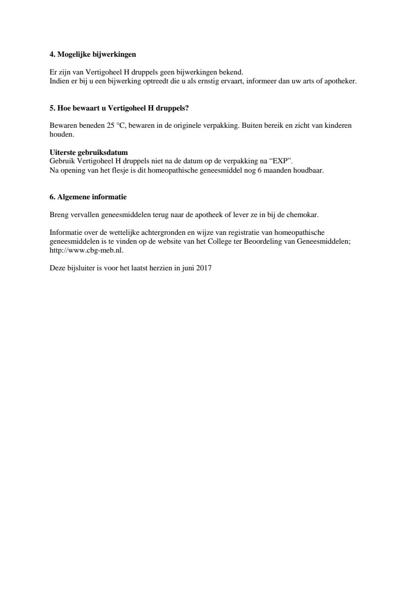 Vertigoheel H afbeelding van document #3, leaflet