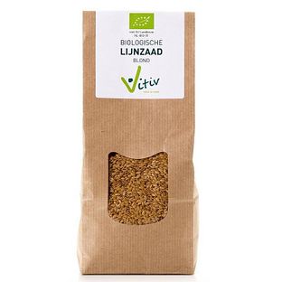Vitiv Biologische Lijnzaad Blond 500GR Vitiv Biologische Lijnzaad Blond 500GR