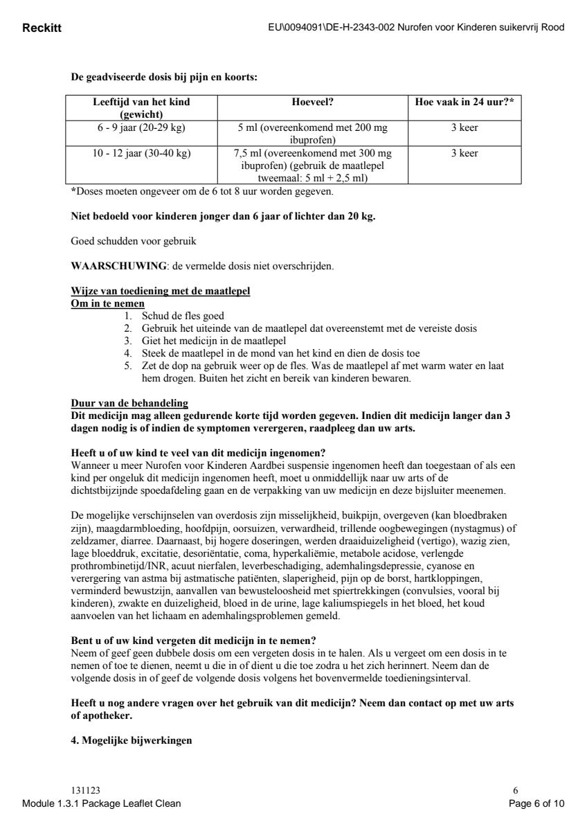 voor Kinderen Aardbei Suspensie afbeelding van document #6, leaflet