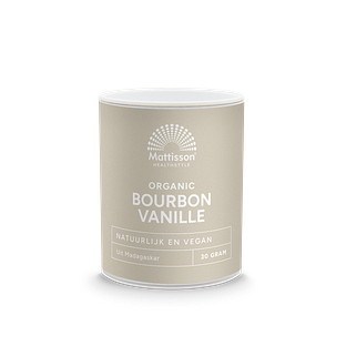 Mattisson HealthStyle Organic Bourbon Vanille Poeder 30GR Mattisson HealthStyle Organic Bourbon Vanille Poeder 30GR