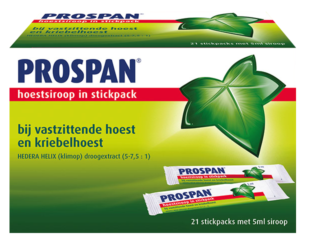 Prospan Hoestsiroop Sticks - bij vastzittende hoest en kriebelhoest