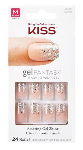 Kiss Gel Fantasy Nails Set Glitter afbeelding