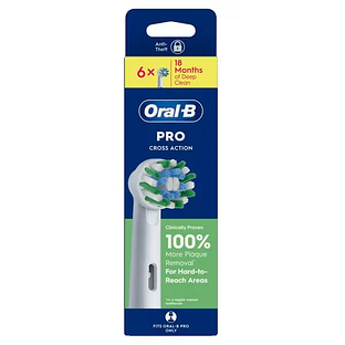 Oral-B Oral B Pro Cross Action White Opzetborstels 6ST