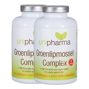 Unipharma Groenlipmossel Complex Capsules Multipack 2x180CP