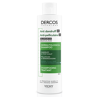 Vichy Dercos Anti-Dandruff Itchy Scalp Dermatological Shampoo 200ML