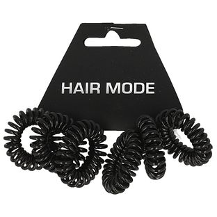 Hair Mode Haarelastiek Kabel Klein Zwart 6ST