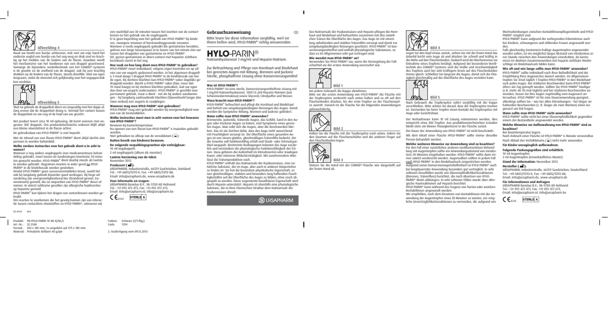 Hylo Parin Oogdruppels afbeelding van document #2, instructions