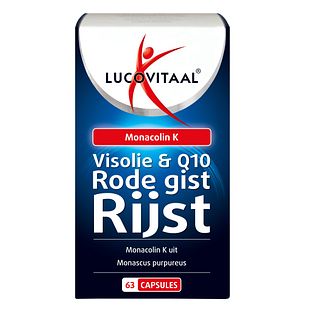 Lucovitaal Visolie & Q10 Rode Gist Rijst Capsules 63CP Lucovitaal Visolie & Q10 Rode Gist Rijst Capsules 63CP