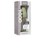 BIBS Glas Latex Slow Flow Babyfles 0+ Maanden Sage 1ST BIBS Glas Latex Slow Flow Babyfles 0+ Maanden Sage 1ST