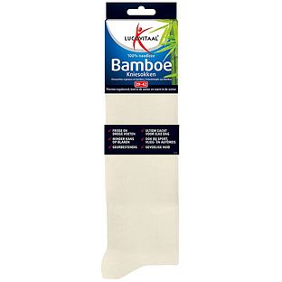 Lucovitaal Bamboe Kniesokken Ecru 39-42 1PR