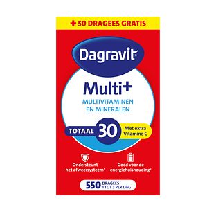 Dagravit Totaal 30 Multivitaminen en Mineralen Dragees 550ST