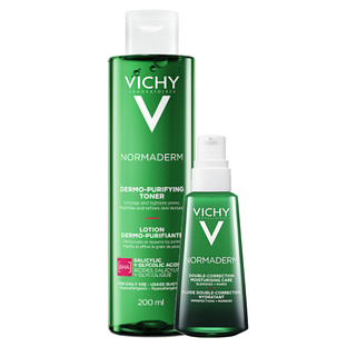 Vichy Normaderm Reinigingslotion + Acne-Prone Skin Dagcrème Combi Set 2ST