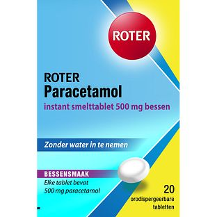 Roter Paracetamol Instant Smelttabletten 500mg 20ST