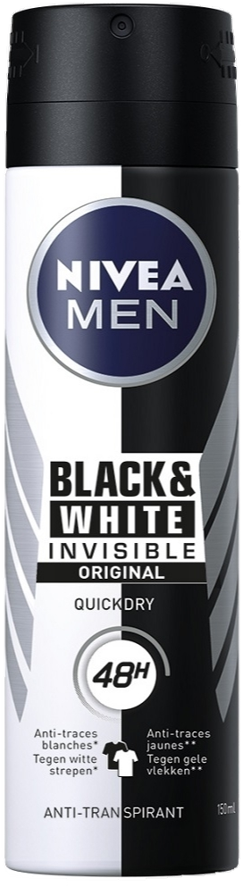 Nivea Men Black & White Invisible Original Deodorant Spray