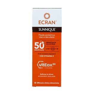 Ecran Sunnique Gezicht & Decolleté Zonnebrandcrème SPF50 50ML Ecran Sunnique Gezicht & Decolleté Zonnebrandcrème SPF50 50ML