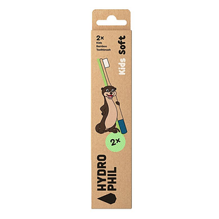 Hydrophil Kids Bamboe Tandenborstels Soft 2ST Hydrophil Kids Bamboe Tandenborstels Soft 2ST