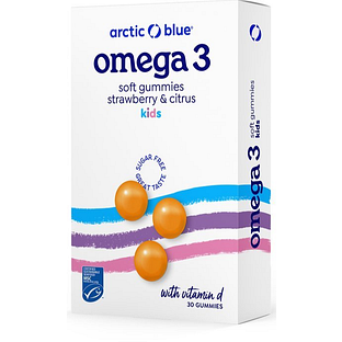 Arctic Blue Omega 3 Soft Gummies Kids - Strawberry Citrus 30ST