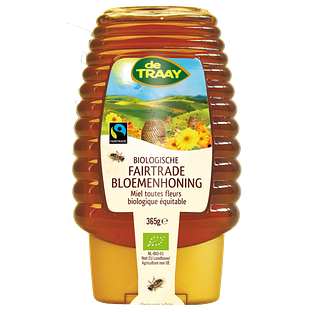 De Traay Biologische Fairtrade Bloemenhoning 365GR