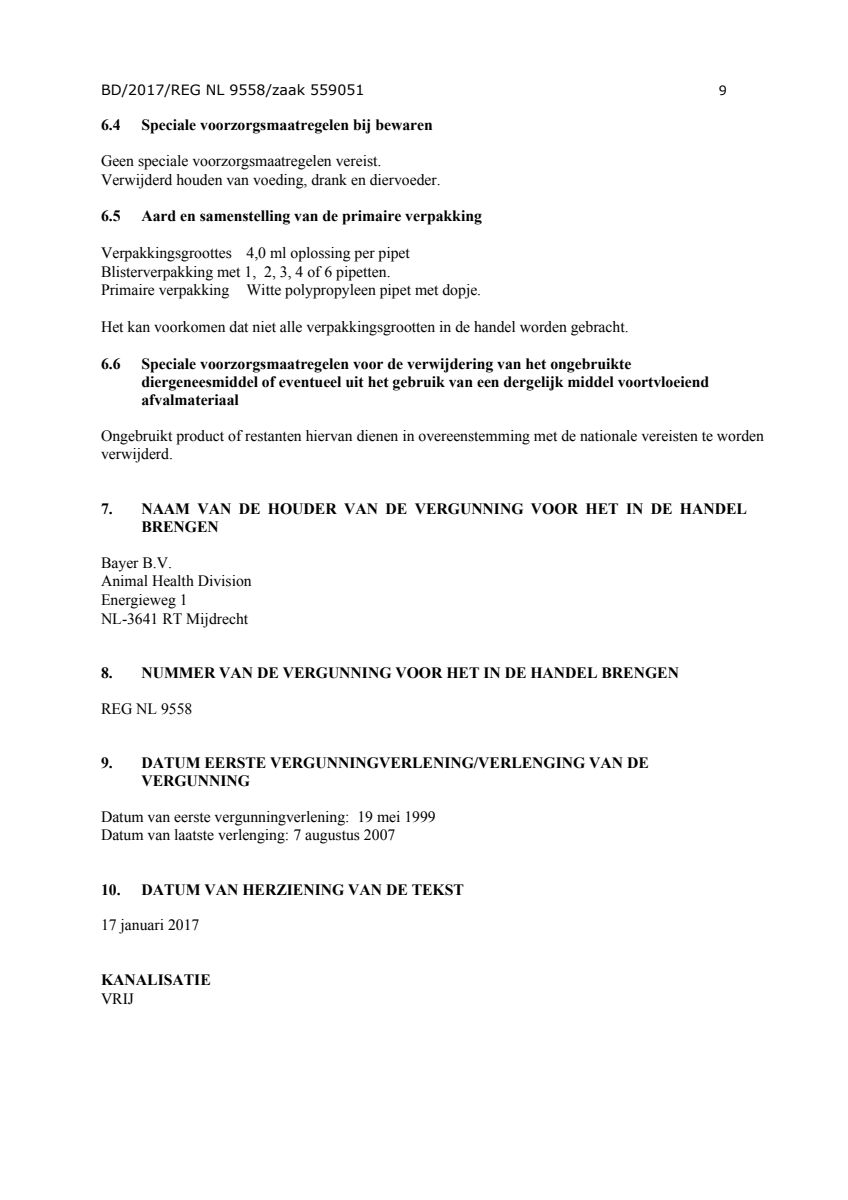 Hond afbeelding van document #9, instructions