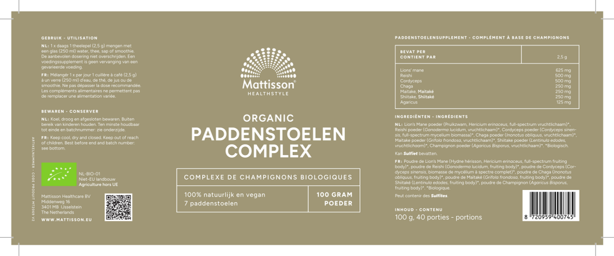 Paddenstoelen Complex Poeder afbeelding van document #1, label