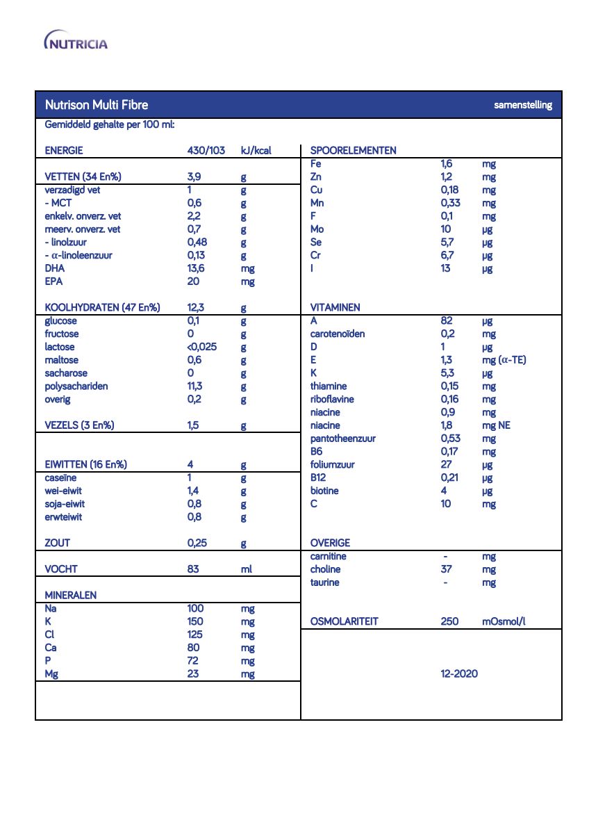 Nutrison Multi Fibre afbeelding van document #1, info_folder