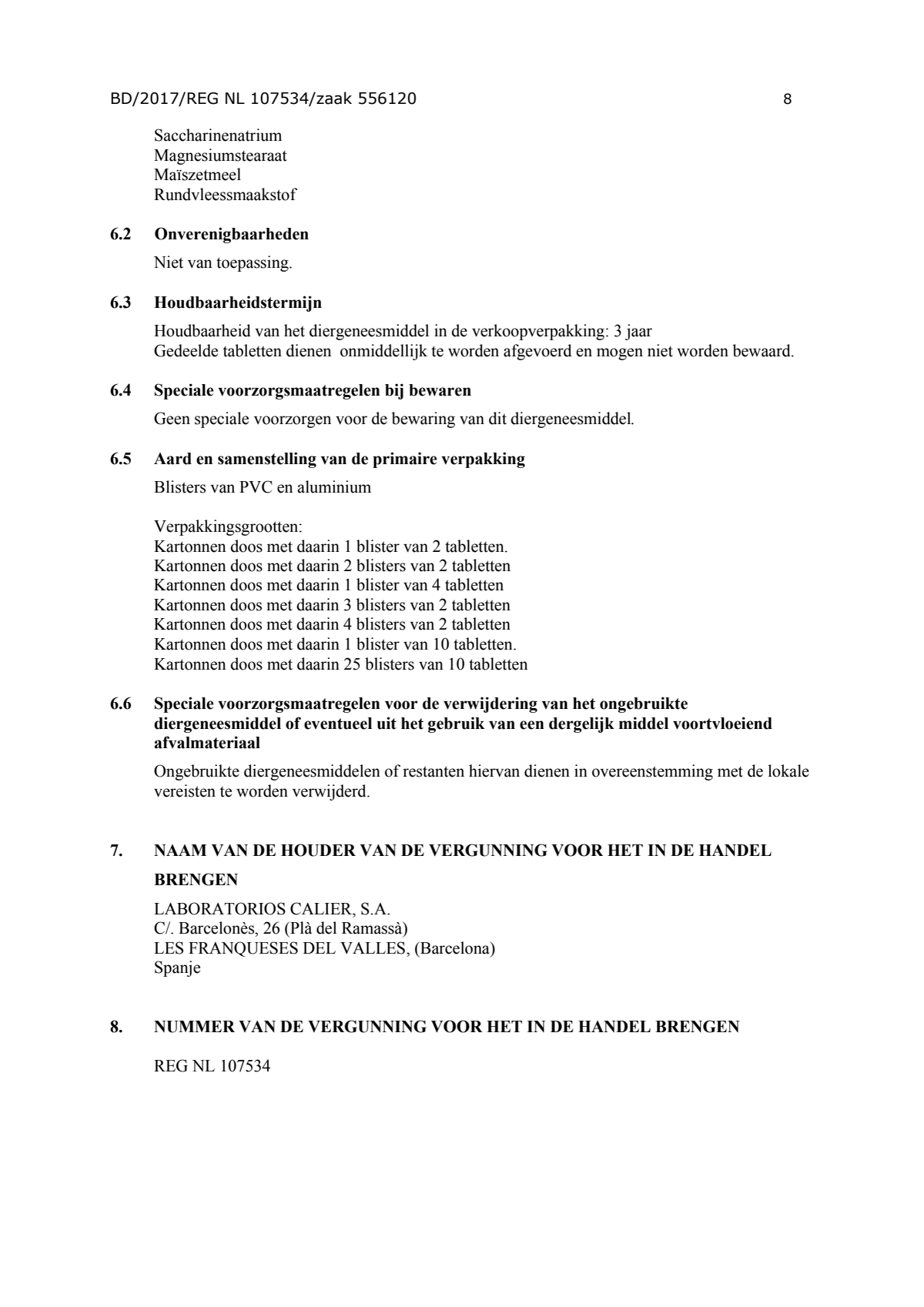 Wormtabletten all-in-one Honden vanaf 2.5KG afbeelding van document #8, leaflet