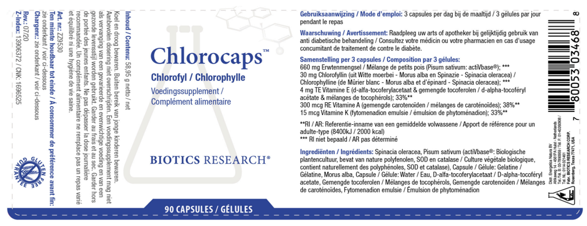 Chlorocaps Capsules afbeelding van document #1, label