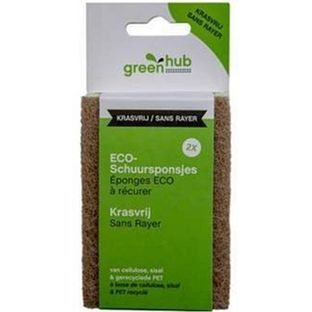 GreenHub ECO Schuursponsjes Krasvrij 2ST
