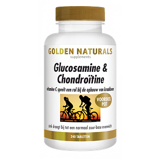 Golden Naturals Glucosamine & Chondroïtine﻿ Tabletten 240TB