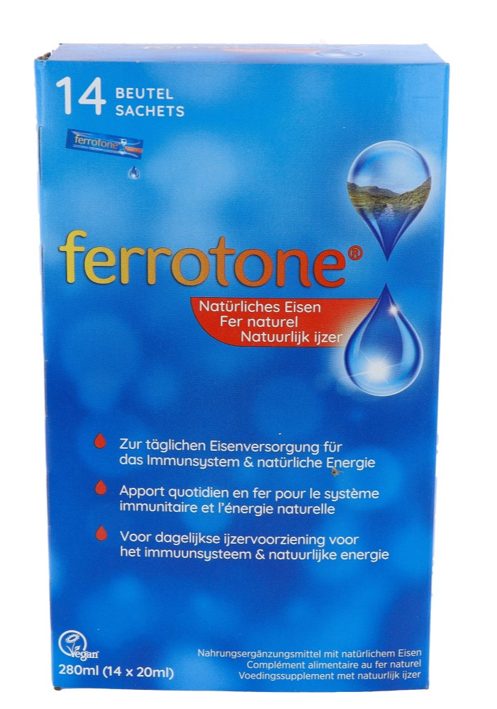 Ferrotone Bronwater IJzersupplement 14x20ml afbeelding