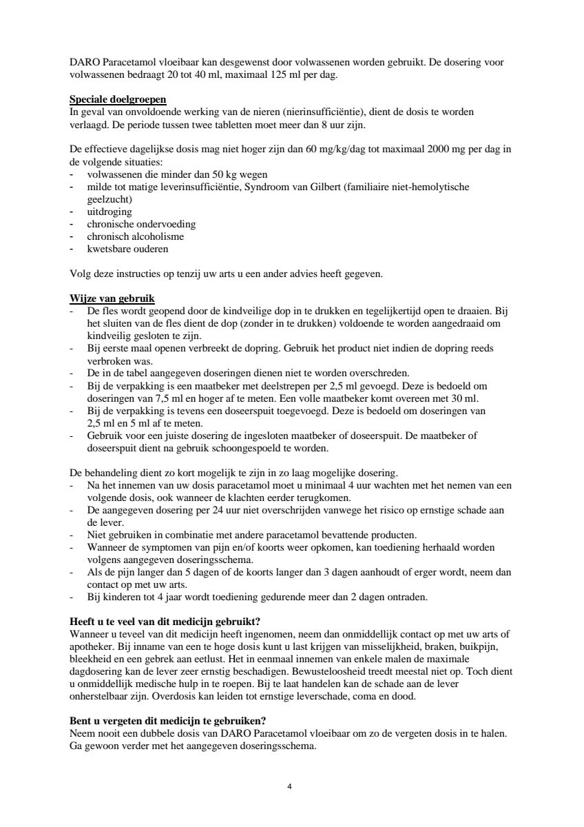 Vloeibare Paracetamol afbeelding van document #4, leaflet