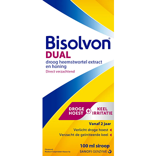 Bisolvon Dual Droge Hoest + Keelirritatie Siroop 100ML