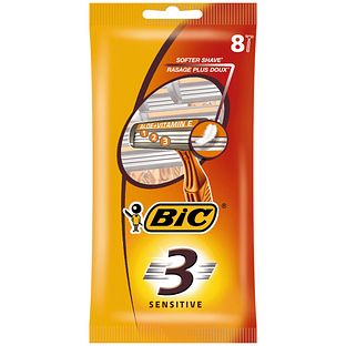 Bic 3 Sensitive Wegwerpscheermes 8ST