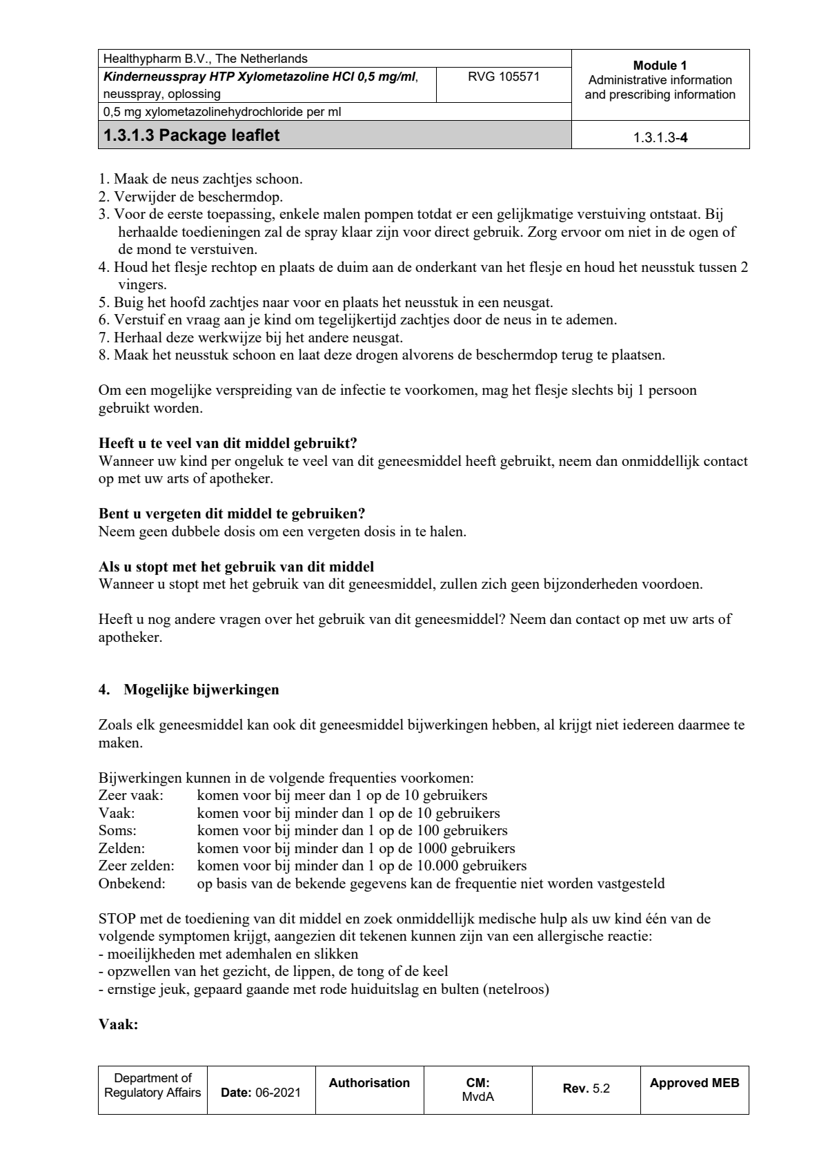 Neusspray Kind 0.5mg/ml afbeelding van document #4, leaflet