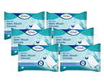 TENA Wet Wash Glove Freshly Scented Multi-verpakking 6x5ST TENA Wet Wash Glove Freshly Scented Multi-verpakking 6x5ST