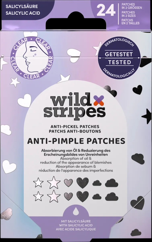 Wild Stripes Pleister Anti-Pimple Patches Holo Clear afbeelding