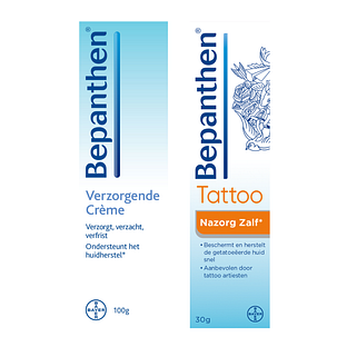 Bepanthen Tattoo Nazorgpakket met Nazorgzalf en Verzorgende Creme 2st