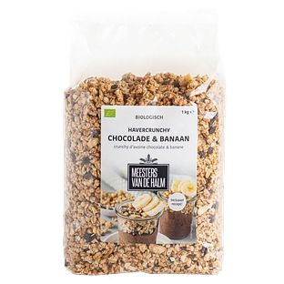 De Halm Havercrunchy Chocolade & Banaan 1KG De Halm Havercrunchy Chocolade & Banaan 1KG