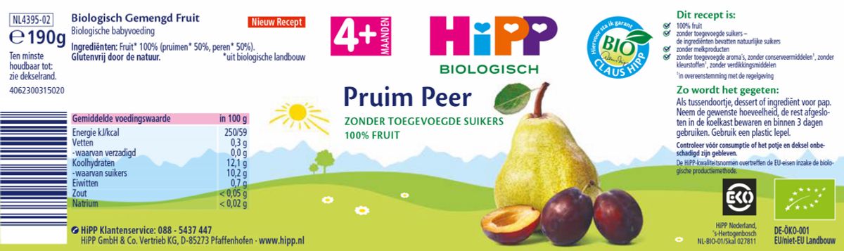 4M+ Pruim Peer afbeelding van document #1, label