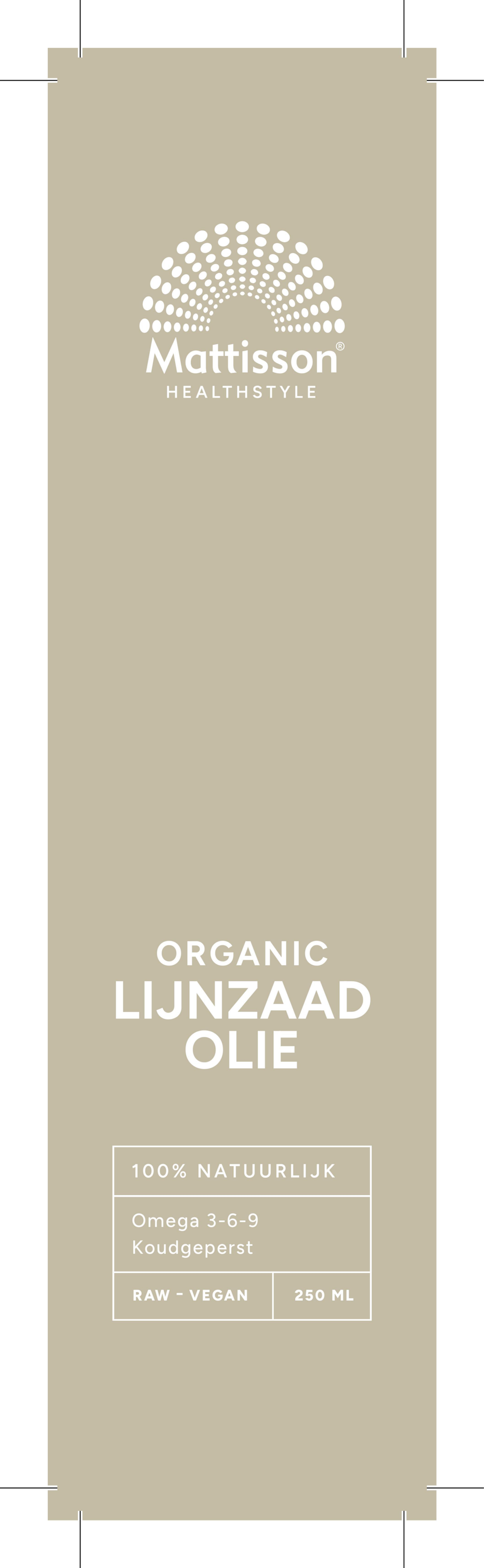 Biologische Lijnzaadolie afbeelding van document #1, label