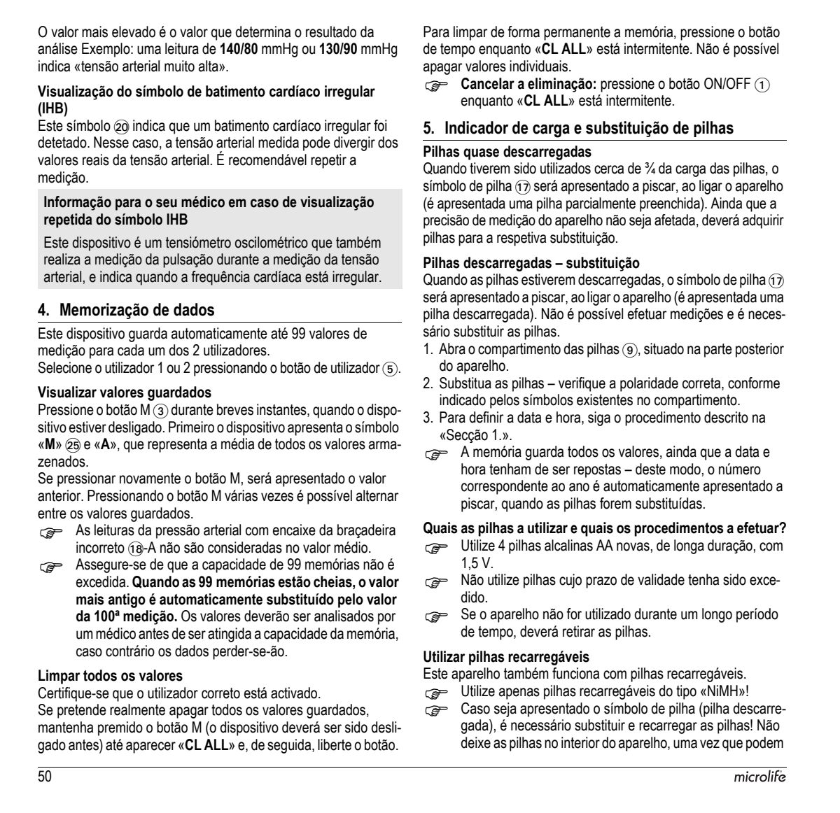 Microlife BP Bloeddrukmeter B3 Comfort PC afbeelding van document #52, instructions