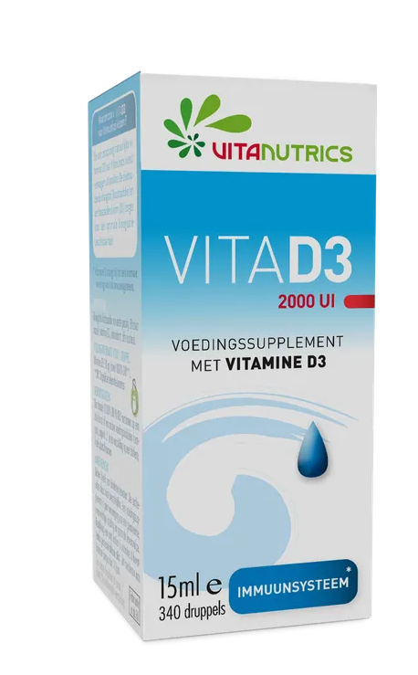 Vitanutrics VitaD3 2000UI Druppels 15ML