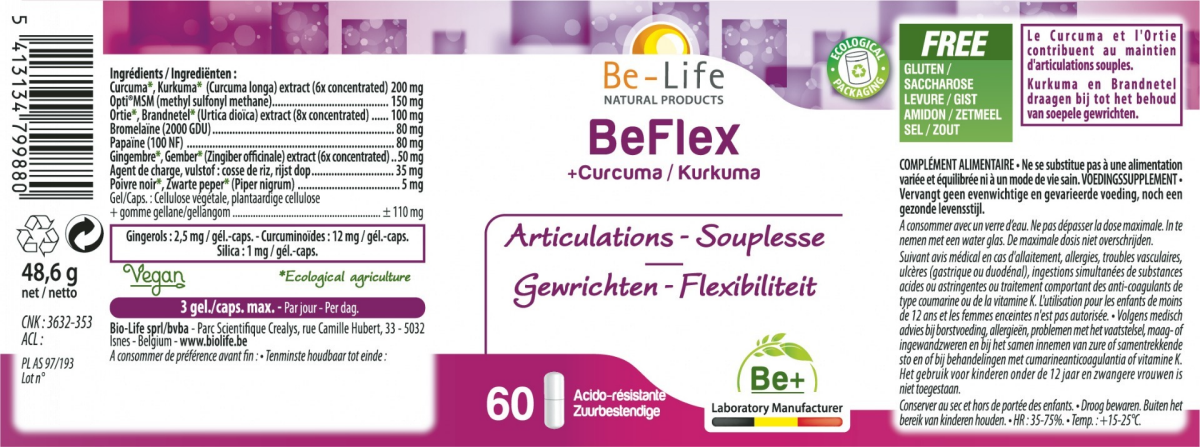 BeFlex Capsules afbeelding van document #1, label