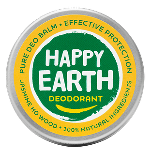 Happy Earth 100% Natural Deo Balm Jasmine Ho Wood 45GR Happy Earth 100% Natural Deo Balm Jasmine Ho Wood 45GR