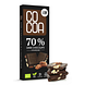 Cocoa 70% Dark Chocolate Pecan Reep 40GR Verpakking met inhoud