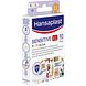 Hansaplast Pleisters Kids Sensitive XL 10ST Zijkant verpakking Hansaplast Pleisters Kids Sensitive XL 10ST Zijkant verpakking